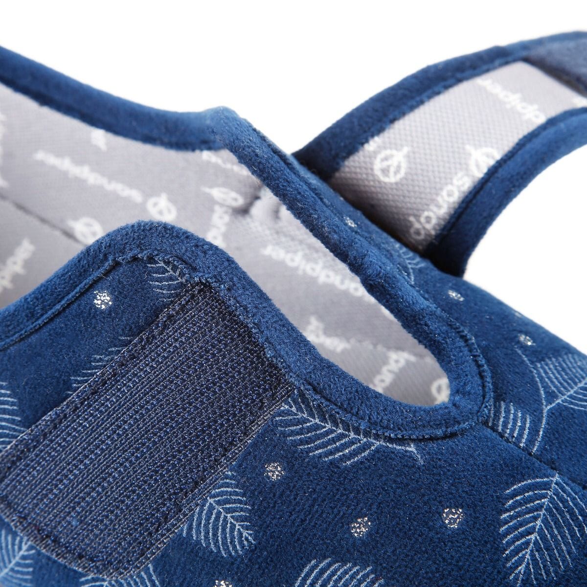 sadie ladies extra wide slipper close up