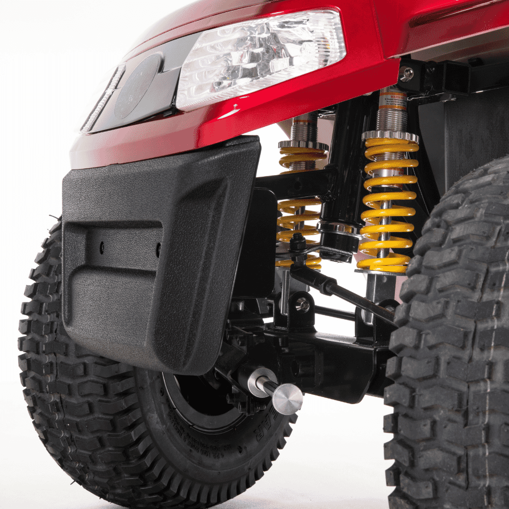 safari mobility scooter red suspension