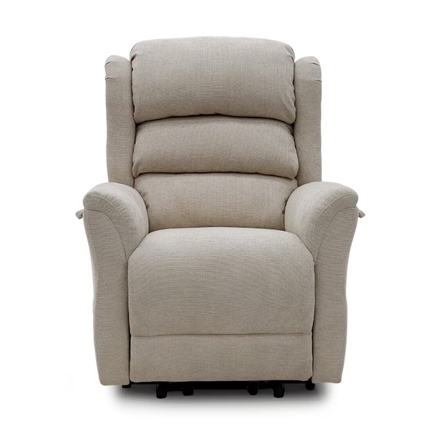 sanford wall hugger dual motor riser recliner chair front