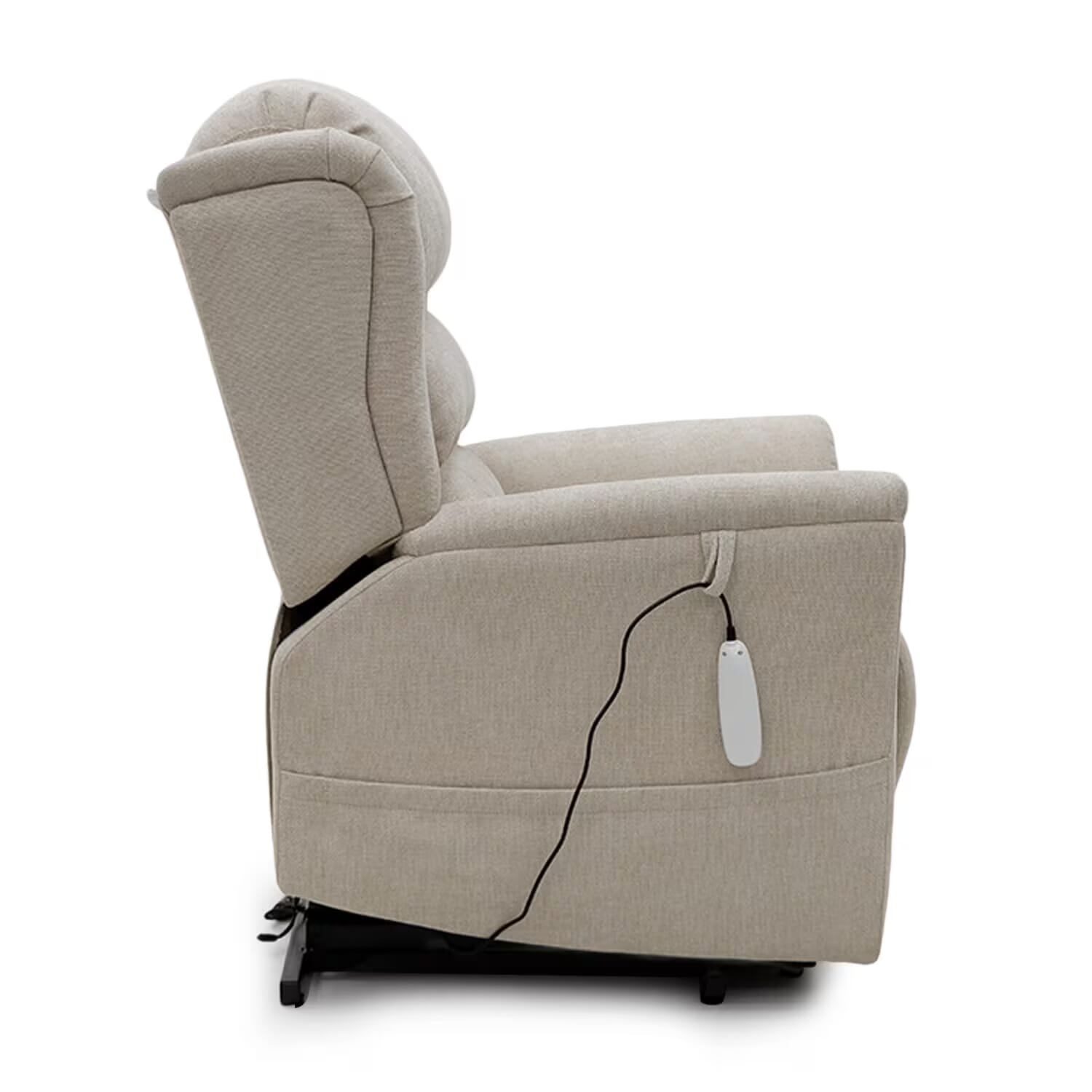 sanford wall hugger dual motor riser recliner chair side