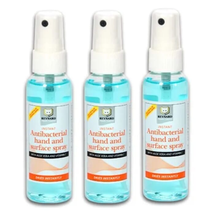 sanitising hand and surface spray pack of 3