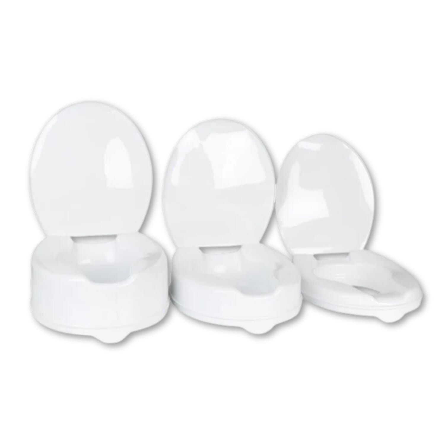 View Savanah Raised Contoured Toilet Seat with Lid 5cm information