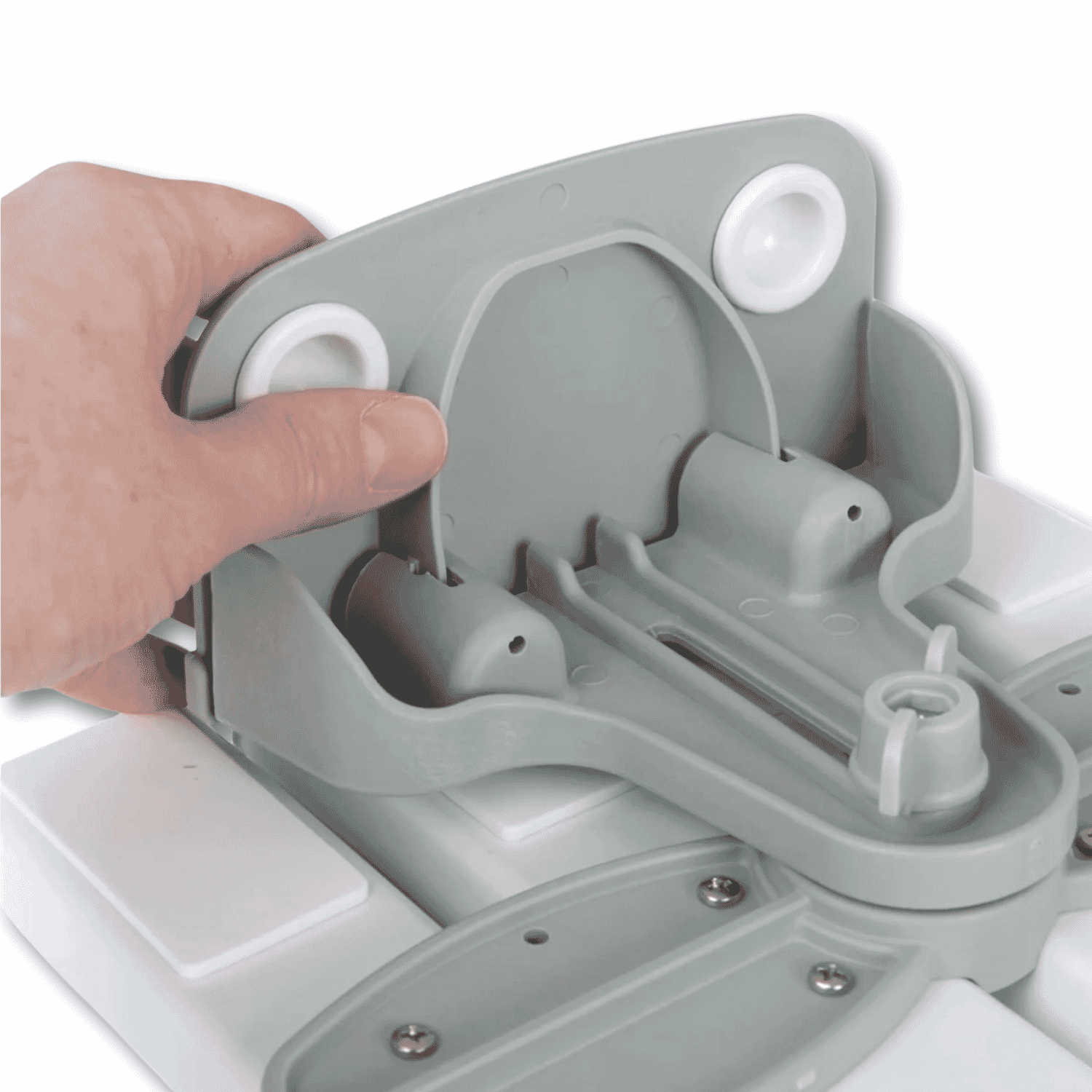 savanah slatted shower board clamp inside