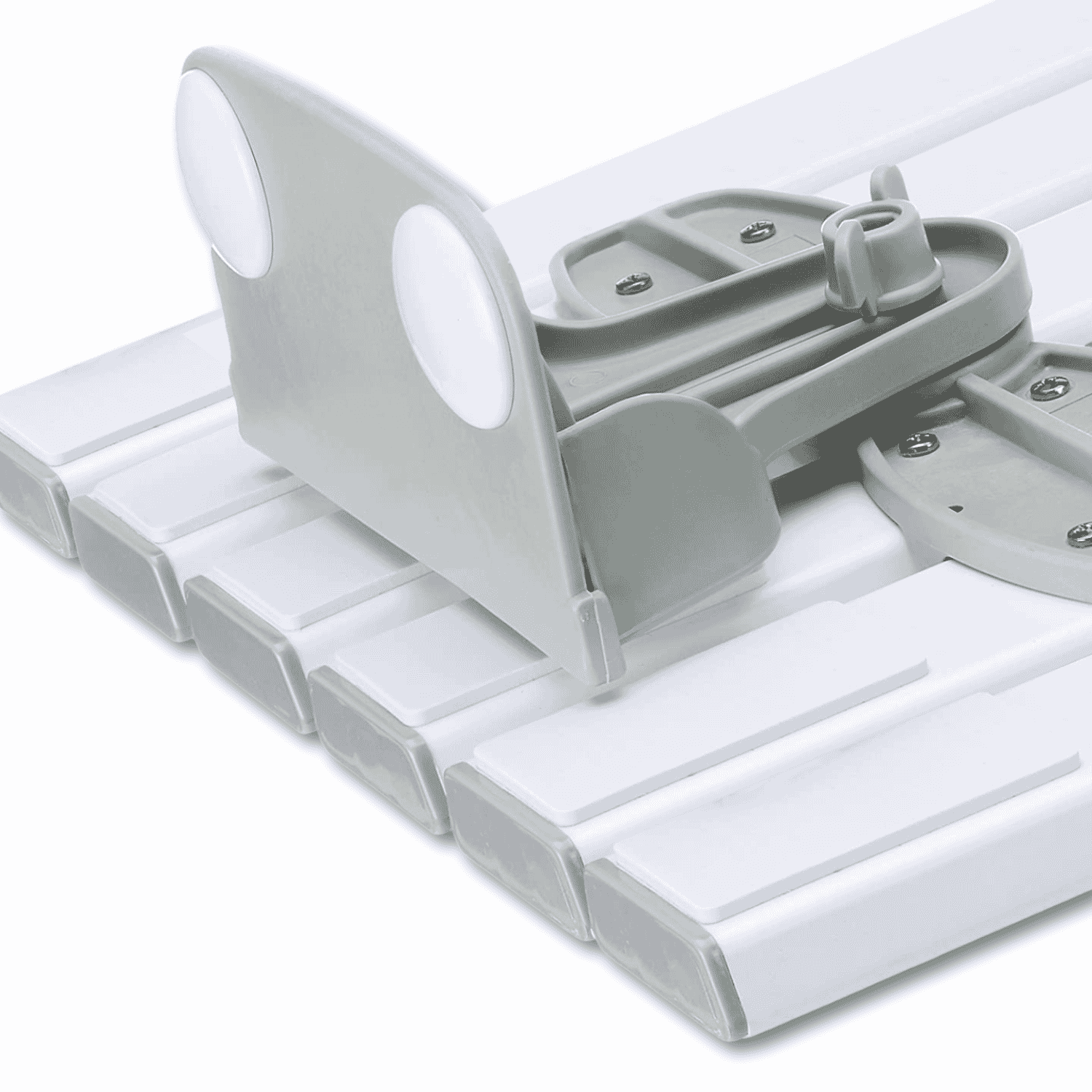 savanah slatted shower board clamp