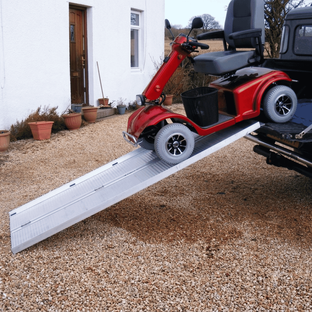 scooter suitcase ramp 7ft in use