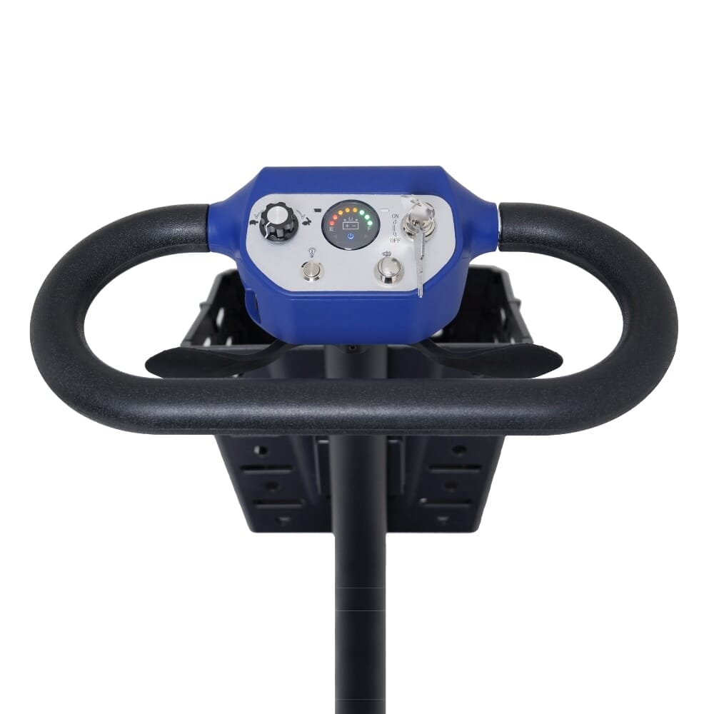 scooterpac atom fold mobility scooter marine blue tiller