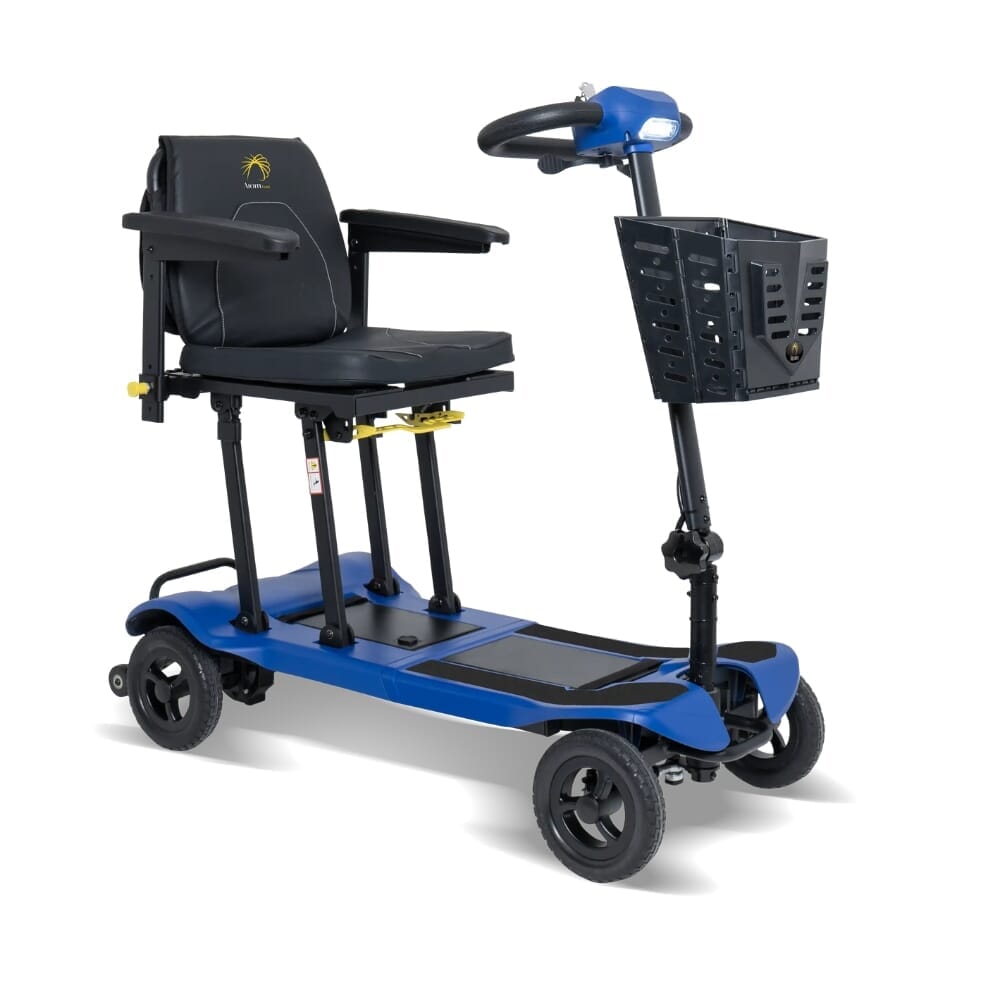 Scooterpac Atom Fold Mobility Scooter - Marine Blue