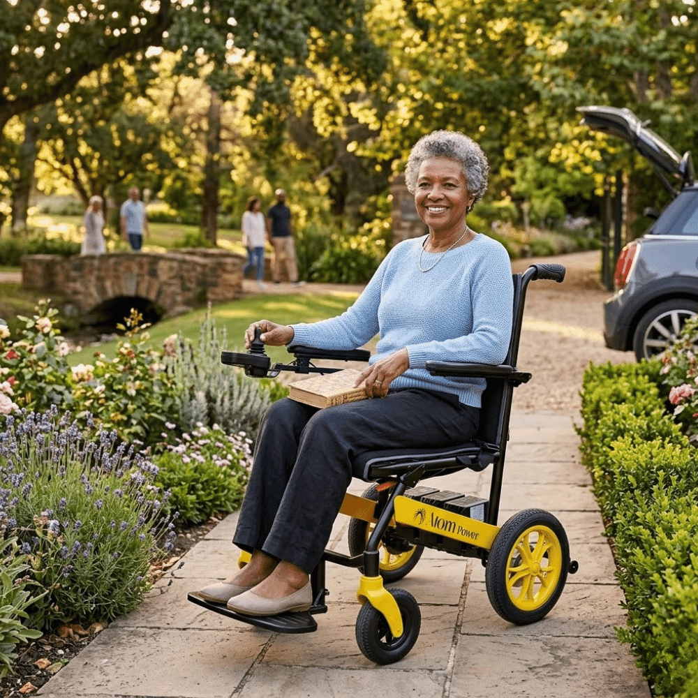 scooterpac atom power folding electric wheelchair lifestyle