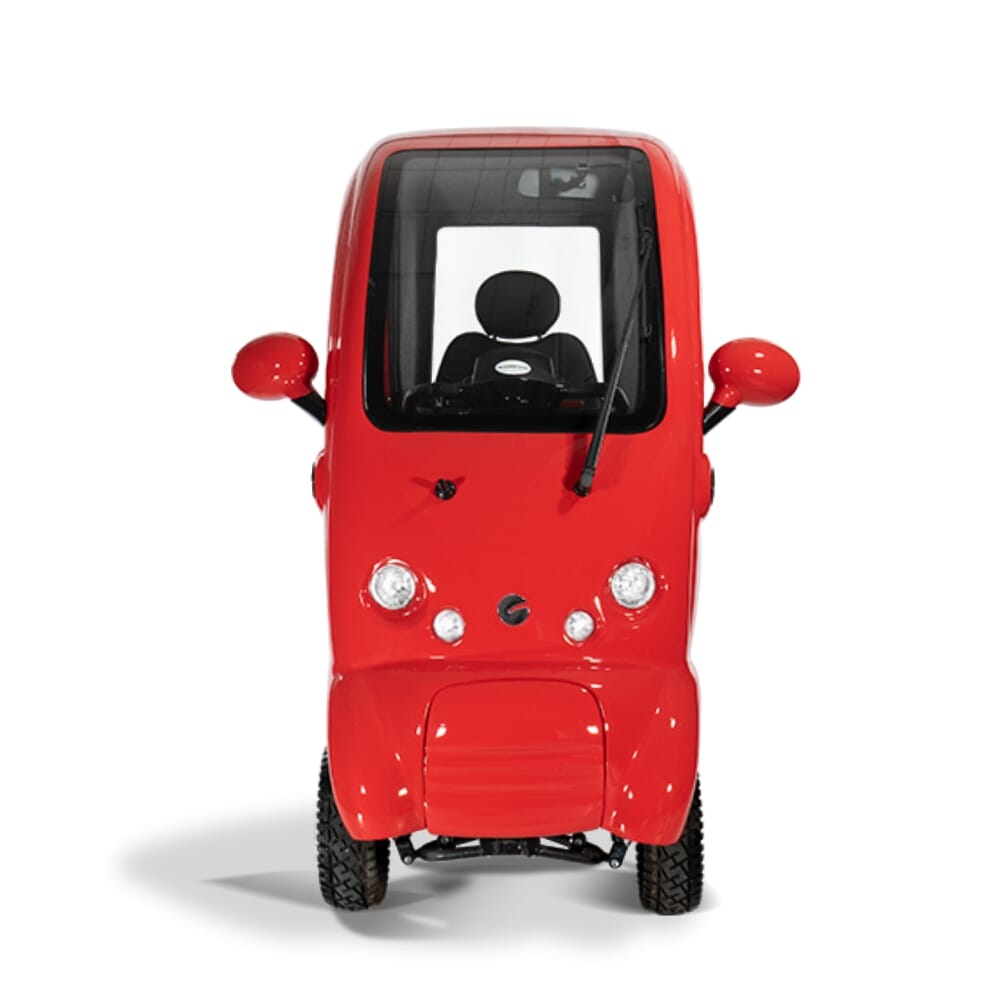 scooterpac cabin car cherry red front