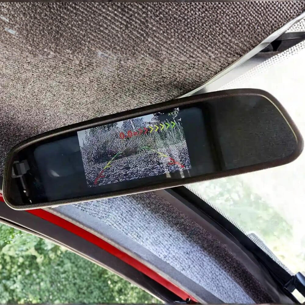 scooterpac cabin car cherry red reverse camera