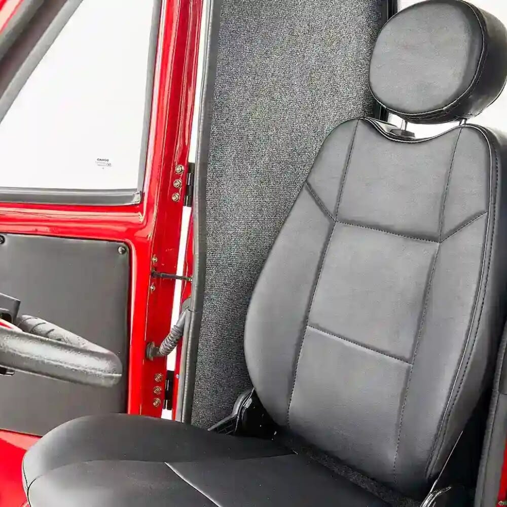 scooterpac cabin car cherry red seat