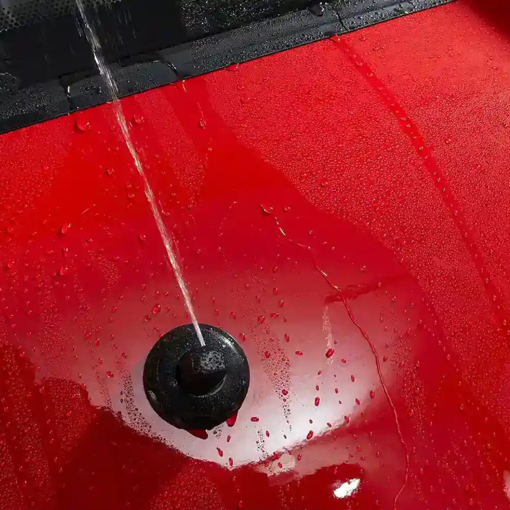 scooterpac cabin car cherry red window spryer