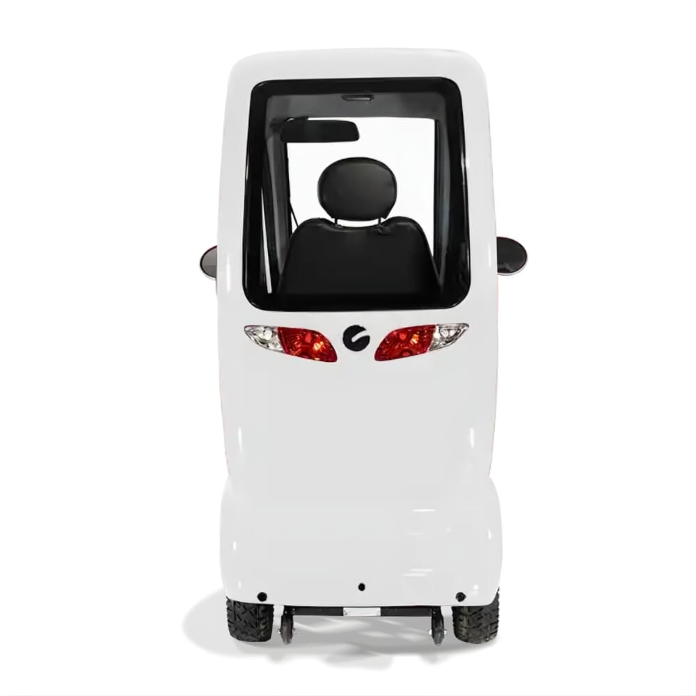 scooterpac cabin car glacier white rear view