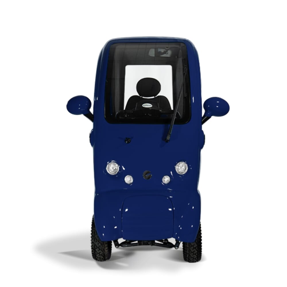 scooterpac cabin car night blue front