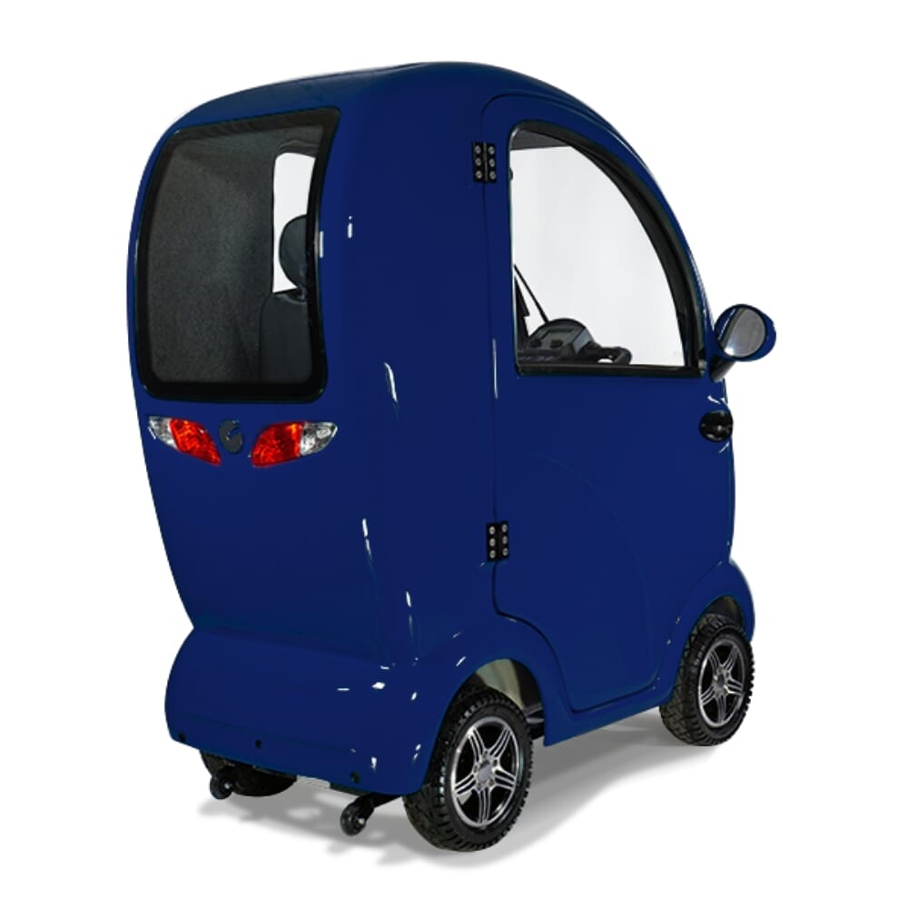 scooterpac cabin car night blue rear