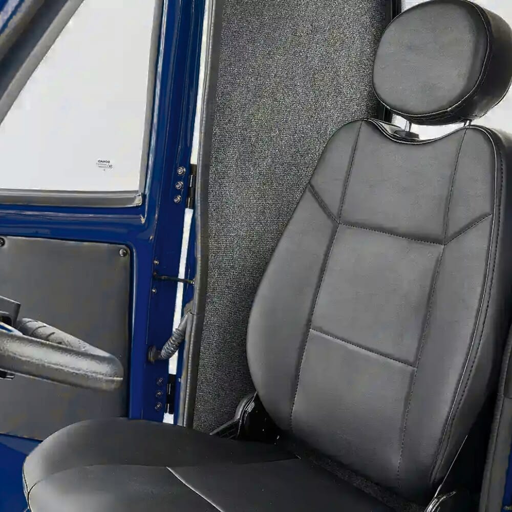 scooterpac cabin car night blue seat