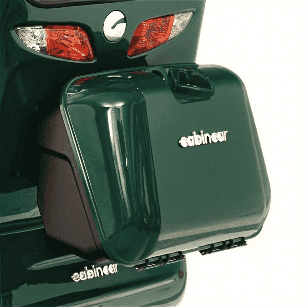 scooterpac deluxe cabin car british racing green locking storage