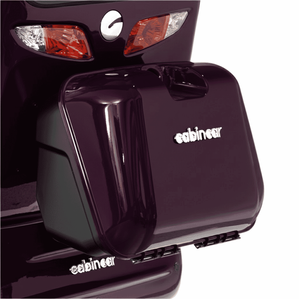scooterpac deluxe cabin car purple sovereign locking storage