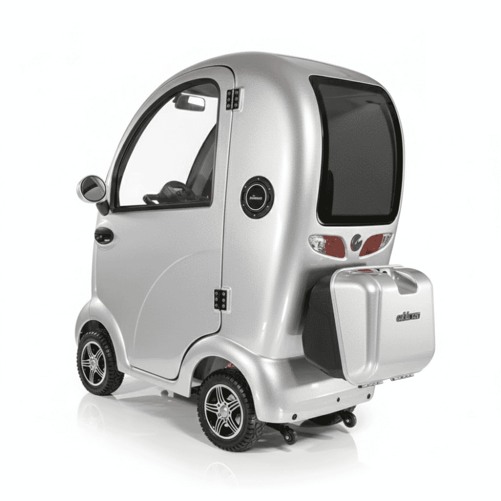 scooterpac deluxe cabin car silver plate back