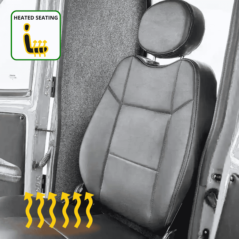 scooterpac deluxe cabin car silver plate heated seat