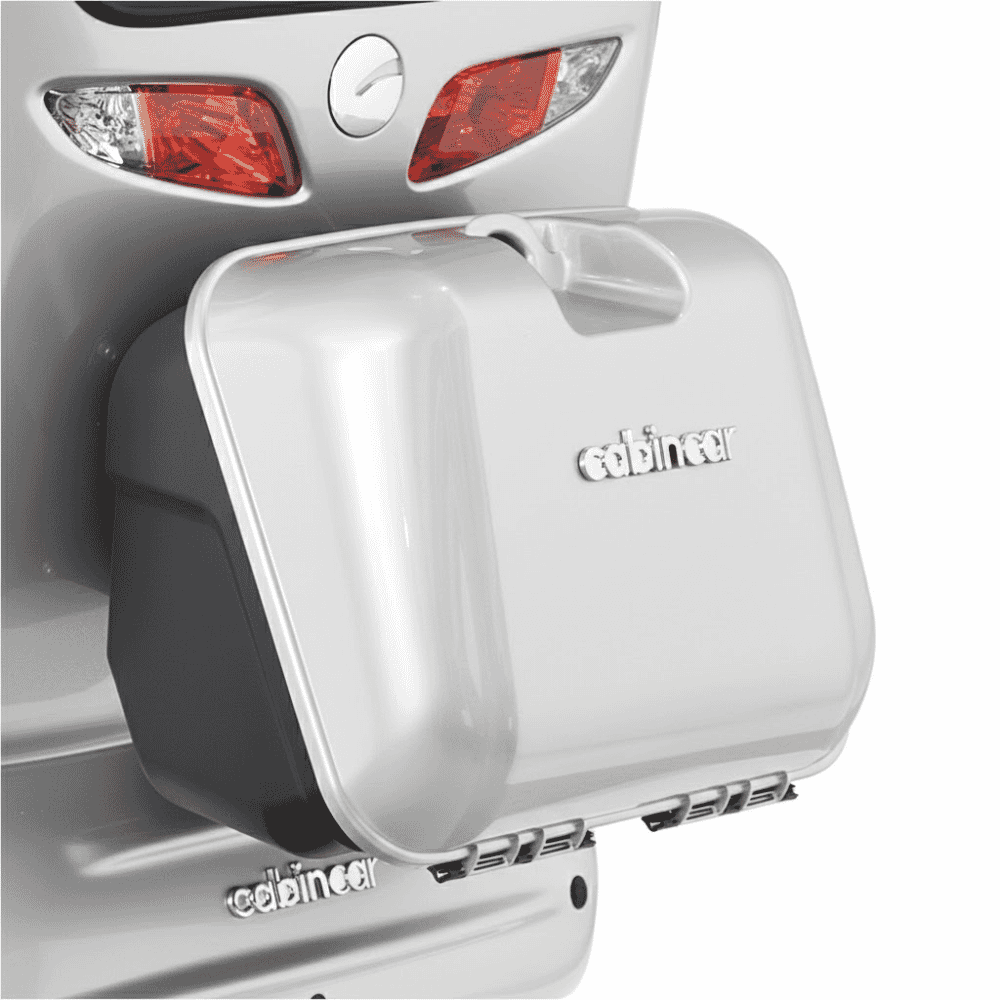 scooterpac deluxe cabin car silver plate storage