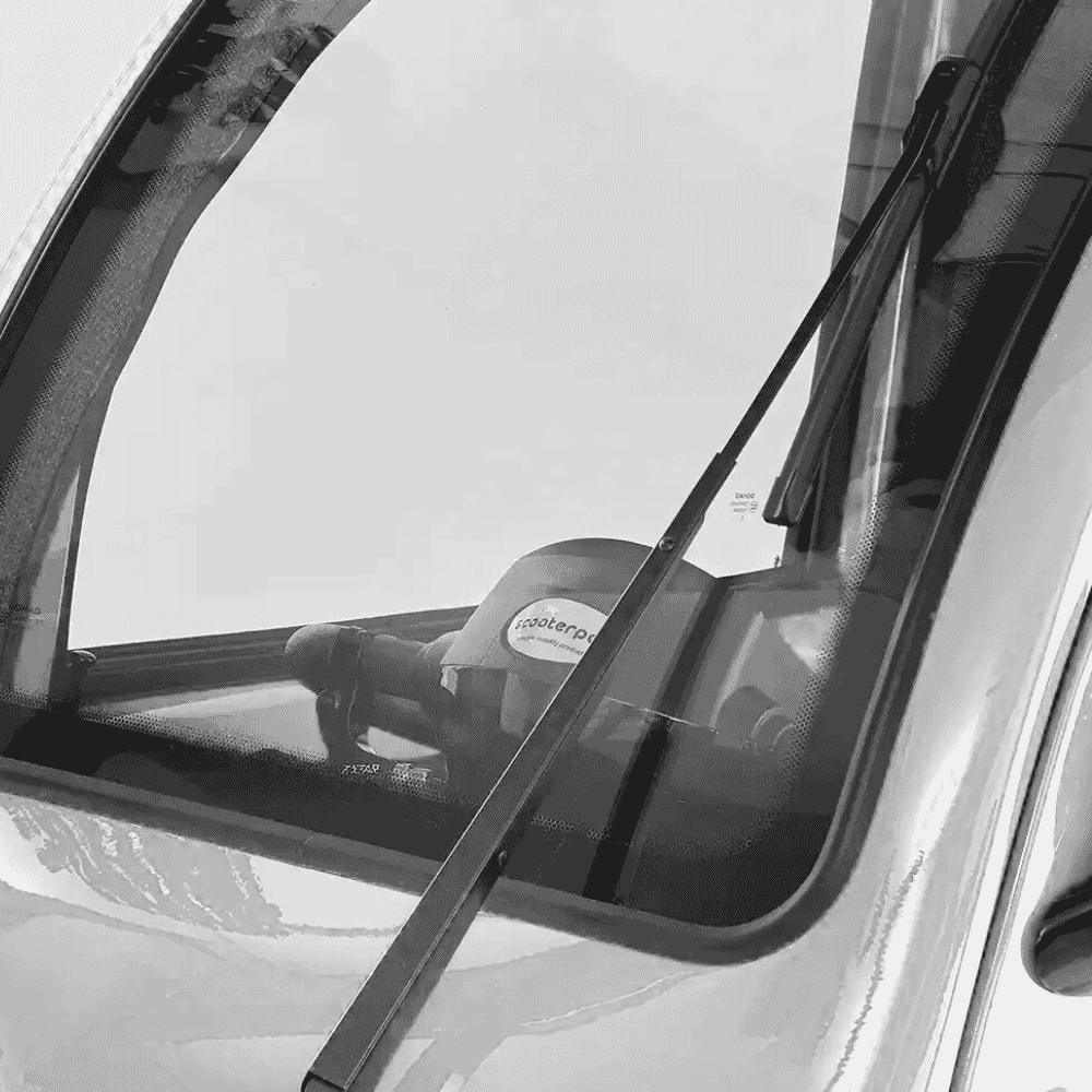 scooterpac deluxe cabin car silver plate wiper