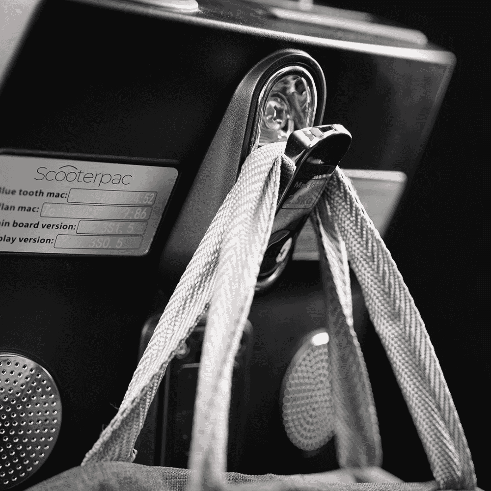 scooterpac ignite sport mobility scooter bag hook