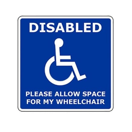 Disabled Driver Window Stickers