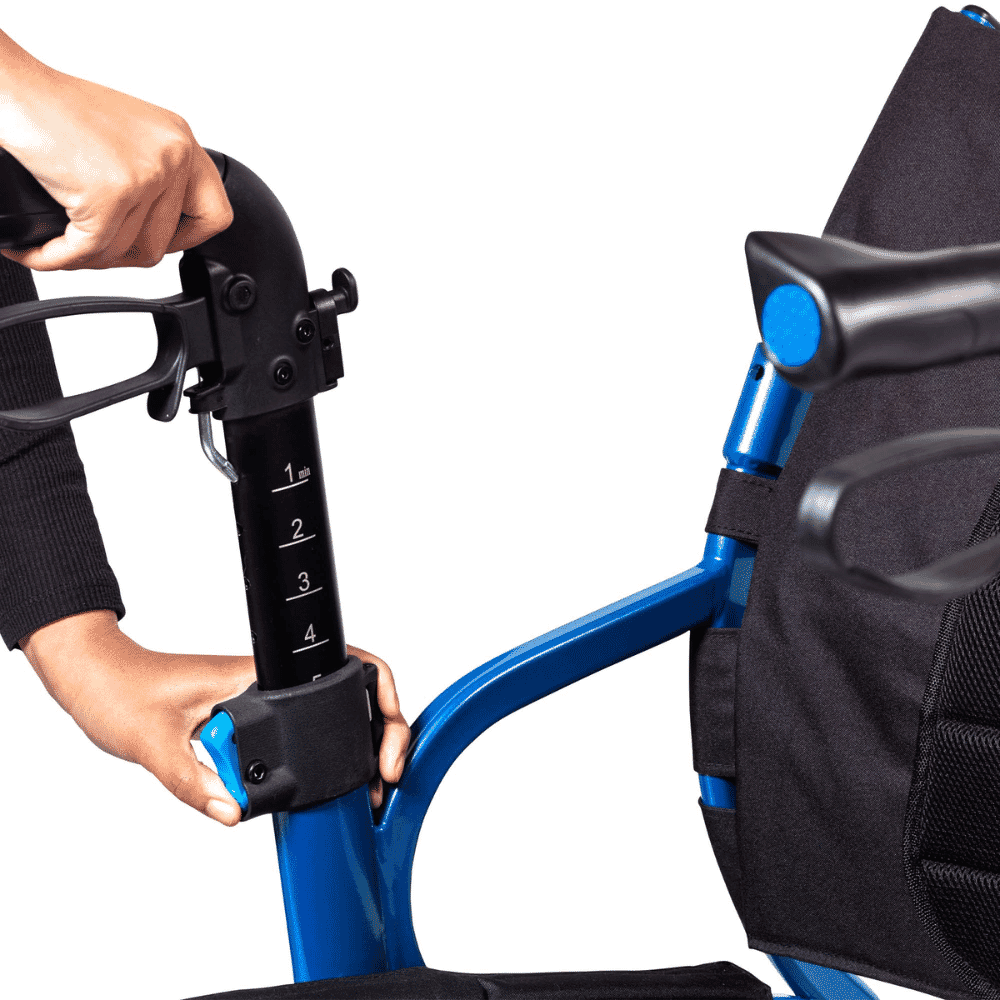 seata rollator handle height adjustment