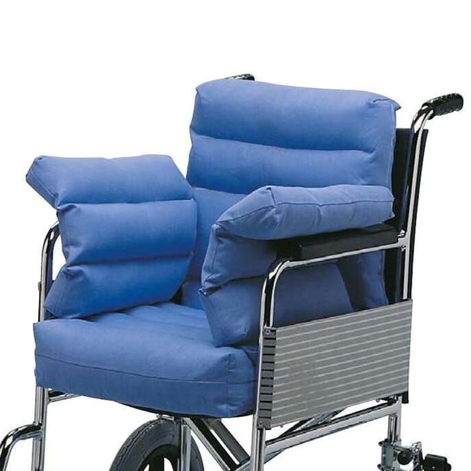 seatpad wheelchair with sides and back