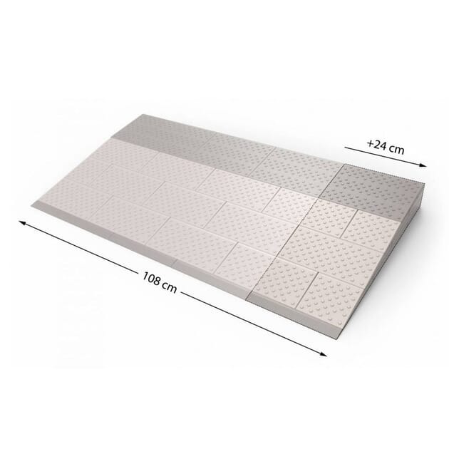 Threshold Ramps For Doorways, Door Threshold Ramp 1/2/3/4/5" Rise, Aluminum Entry Threshold Ramp Doorways Raised Landings Weight Capacity 700 Lb