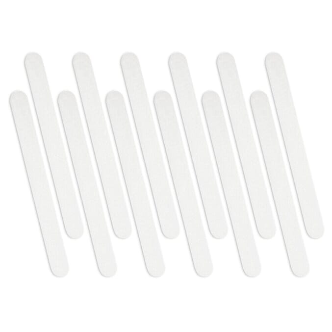 self adhesive bath safety strips white