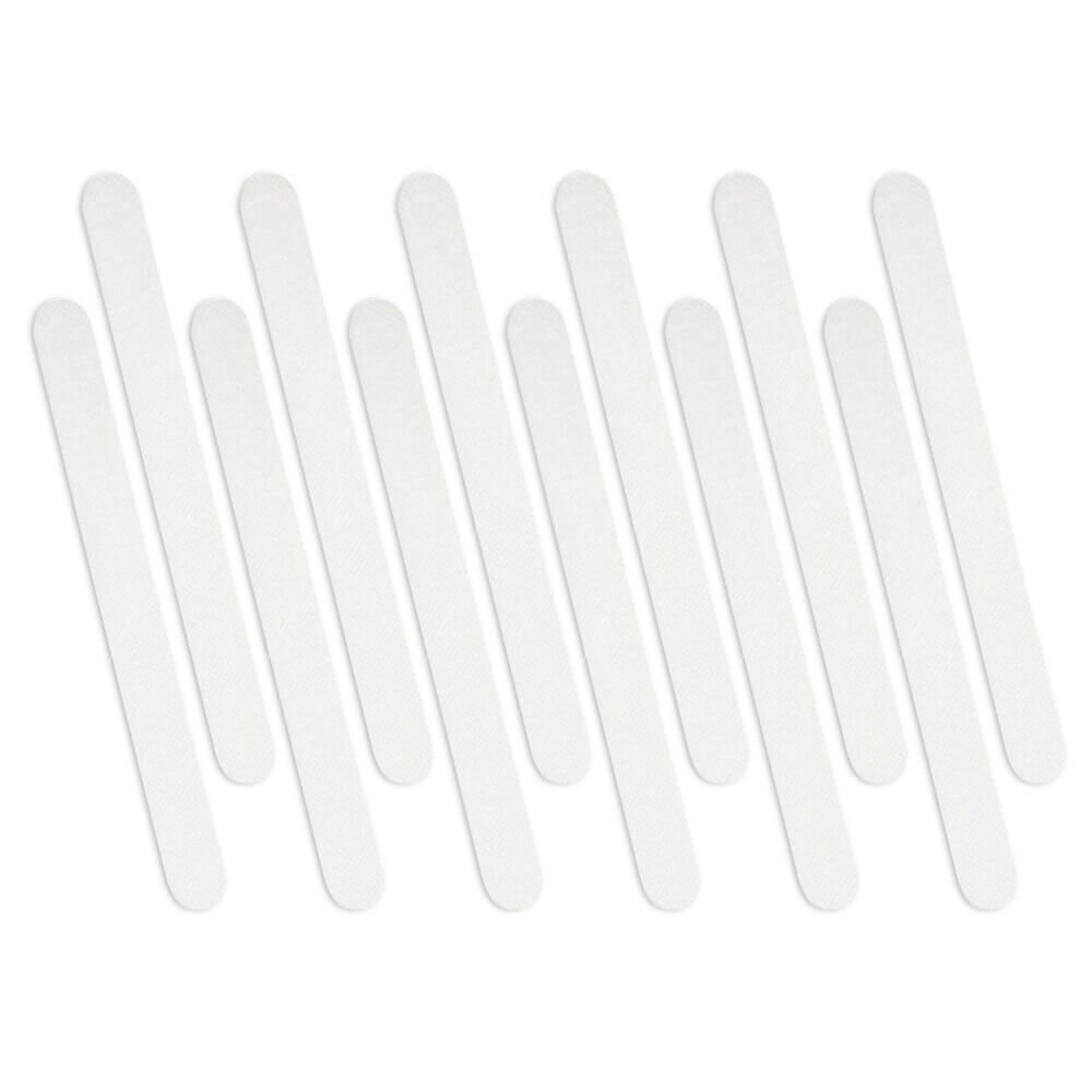 self adhesive bath safety strips white