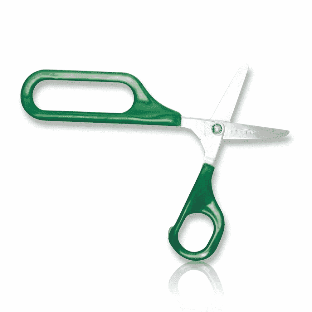 self opening long loop scissors l h 45mm round end
