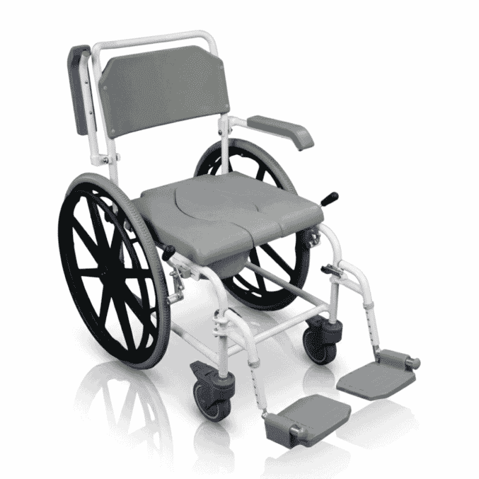 self propelled commode and shower chair