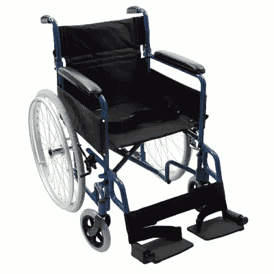 self propelled transit lite wheelchair blue