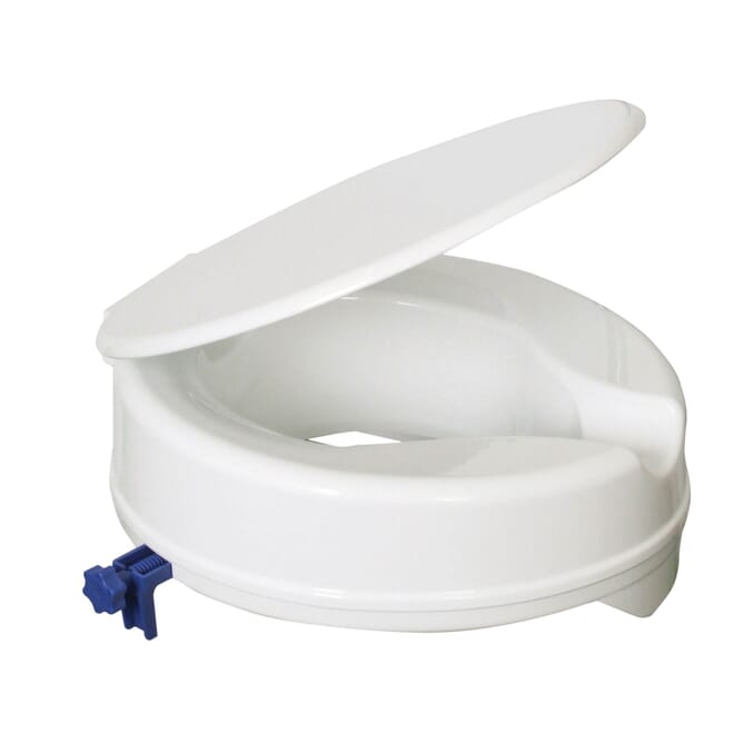 senator plastic raised toilet seat seat height 100 mm 4 with lid