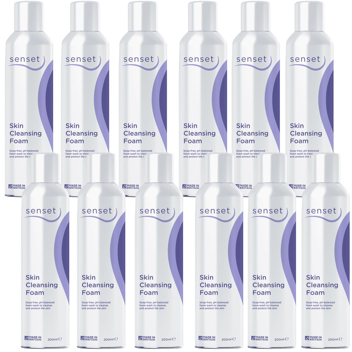 senset cleansing foam 200ml case of 12