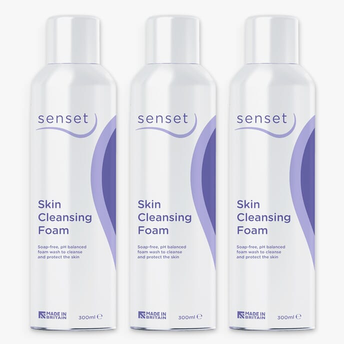 senset cleansing foam 300ml triple pack