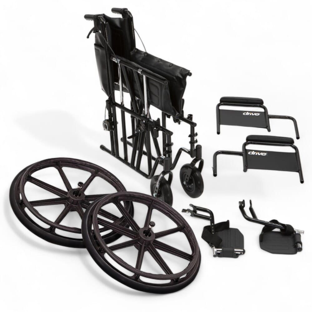 sentra bariatric self propelled wheelchair dismantled