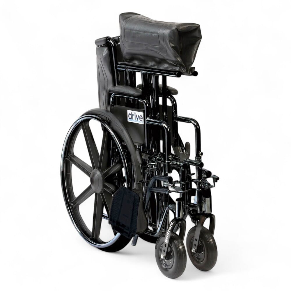 sentra bariatric self propelled wheelchair folded