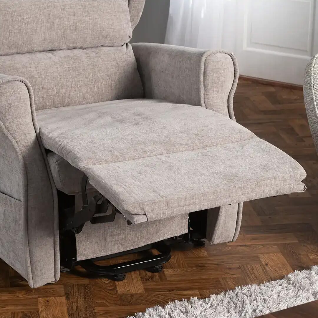serenita luxury compact rise and recline chair footrest