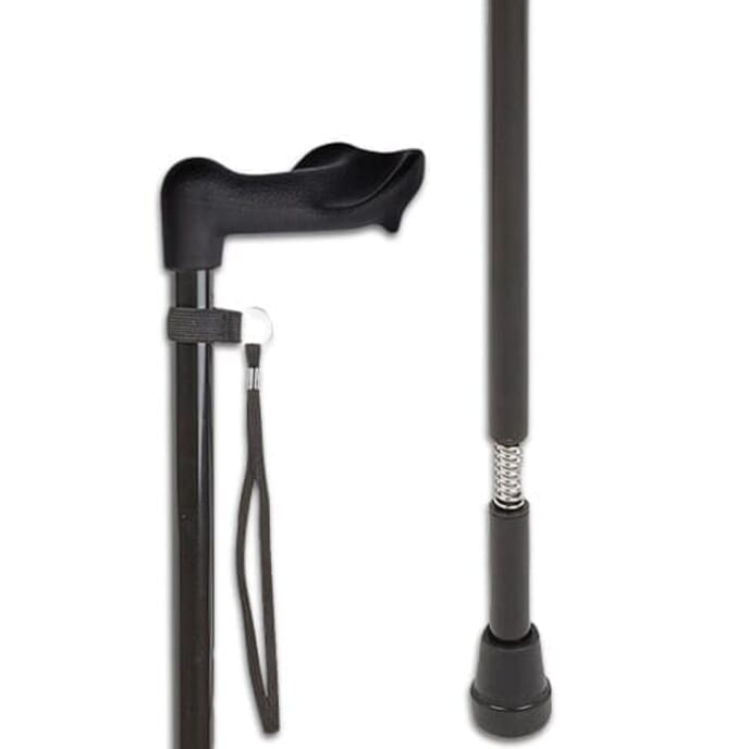 shock absorb walking stick left