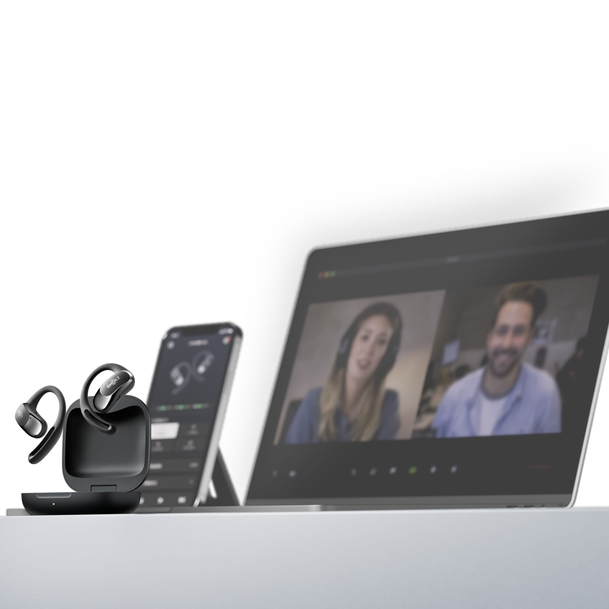 shokz openfit air earbuds black mobile devices