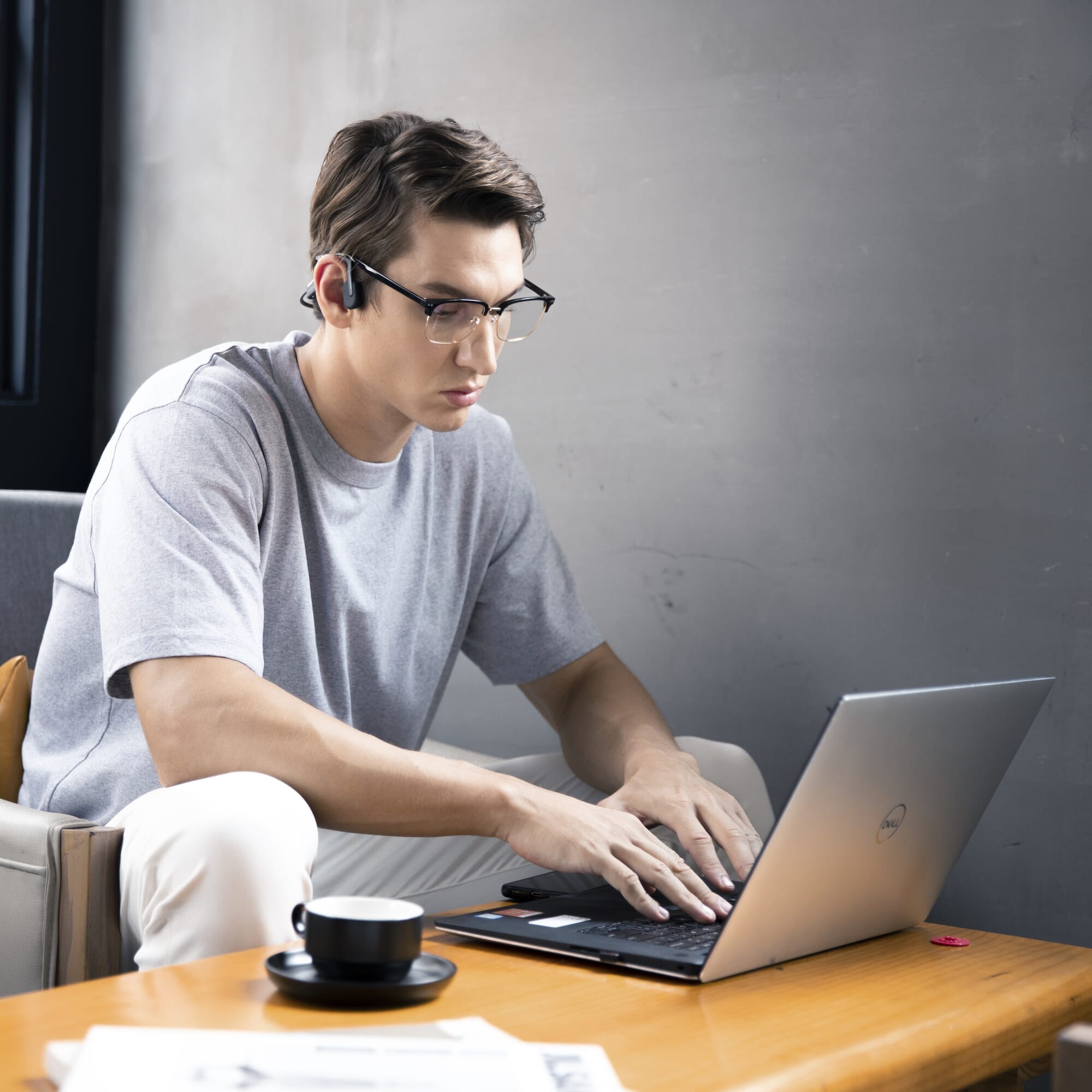 shokz openmove headphones laptop