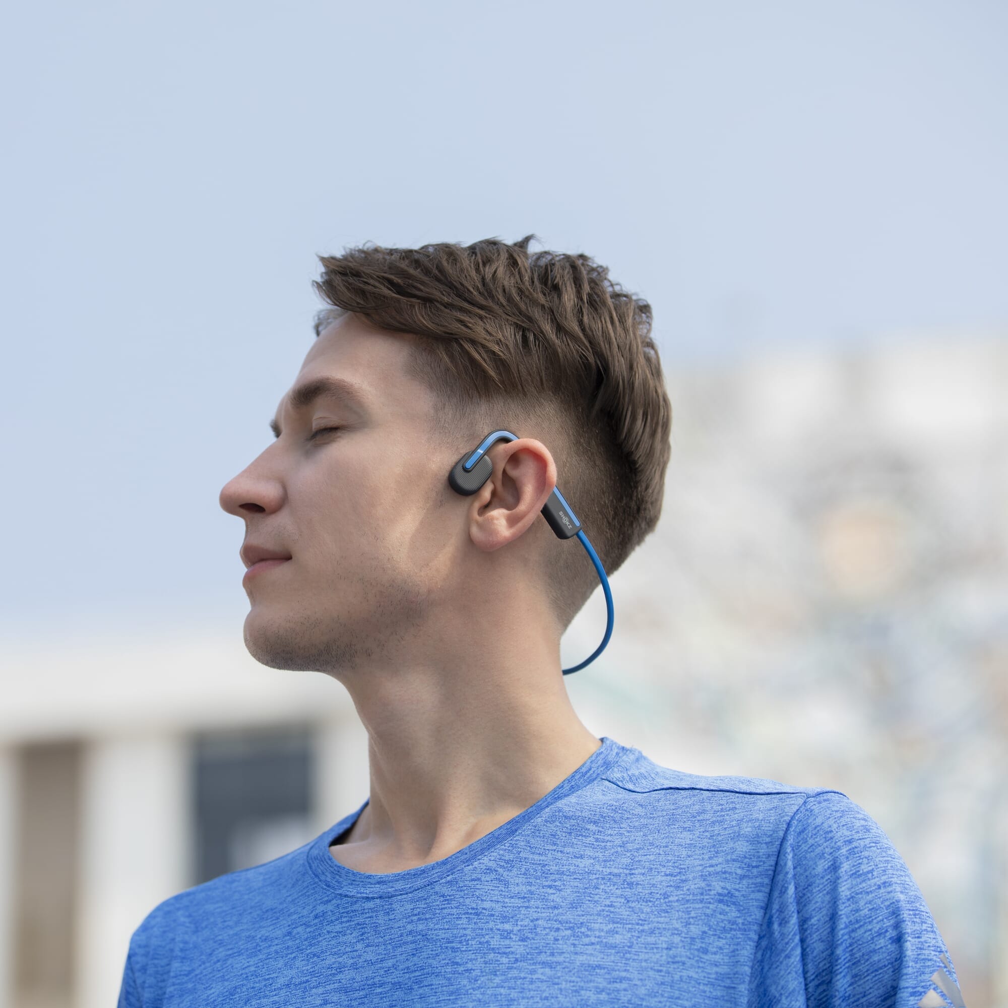 shokz openmove headphones lifestyle