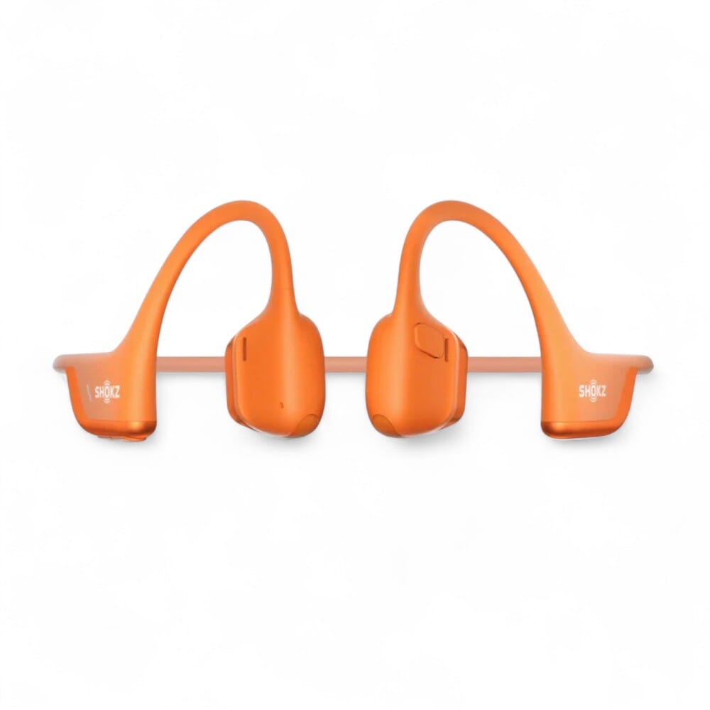 shokz openrun pro 2 headphones black orange flat