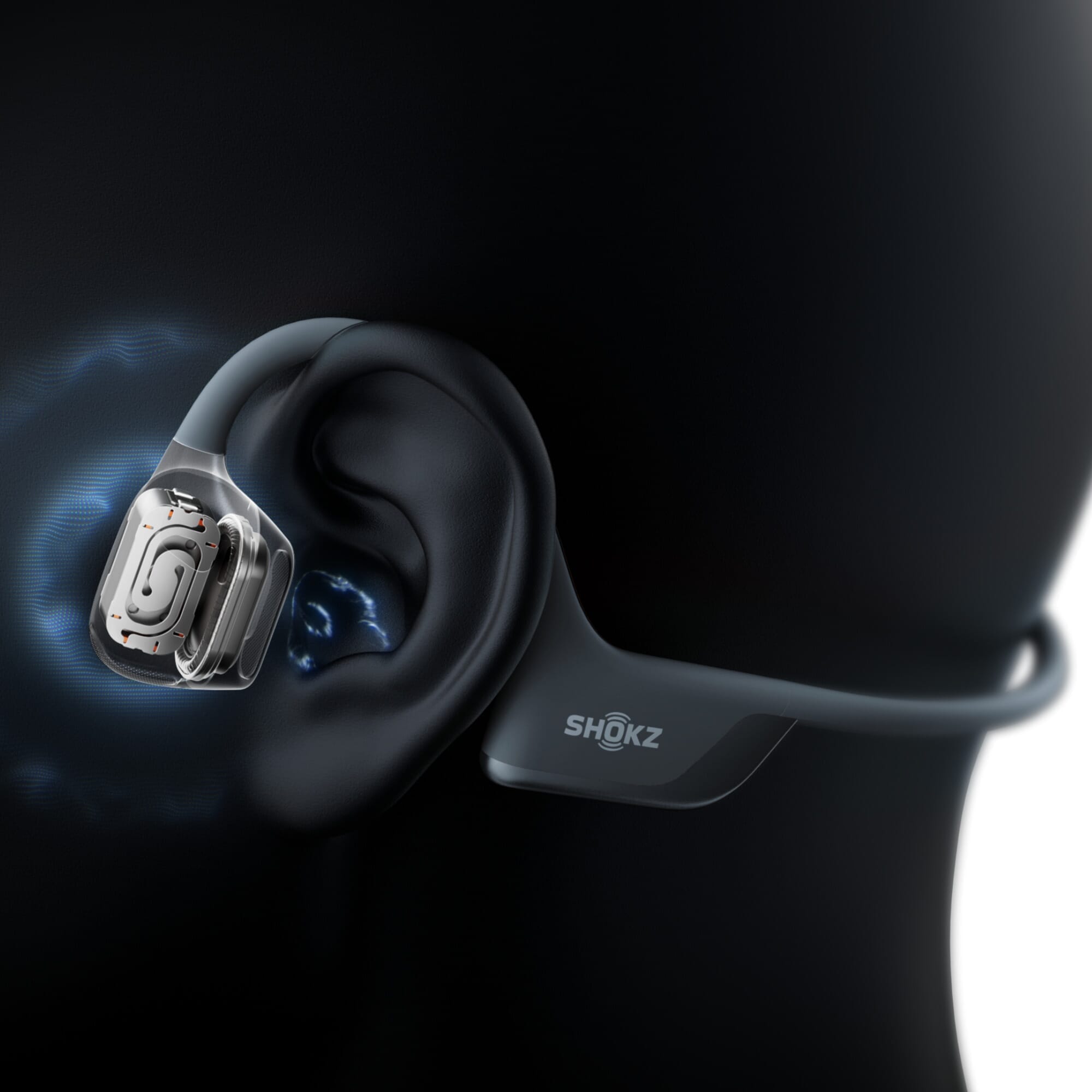 shokz openrun pro 2 headphones on ear