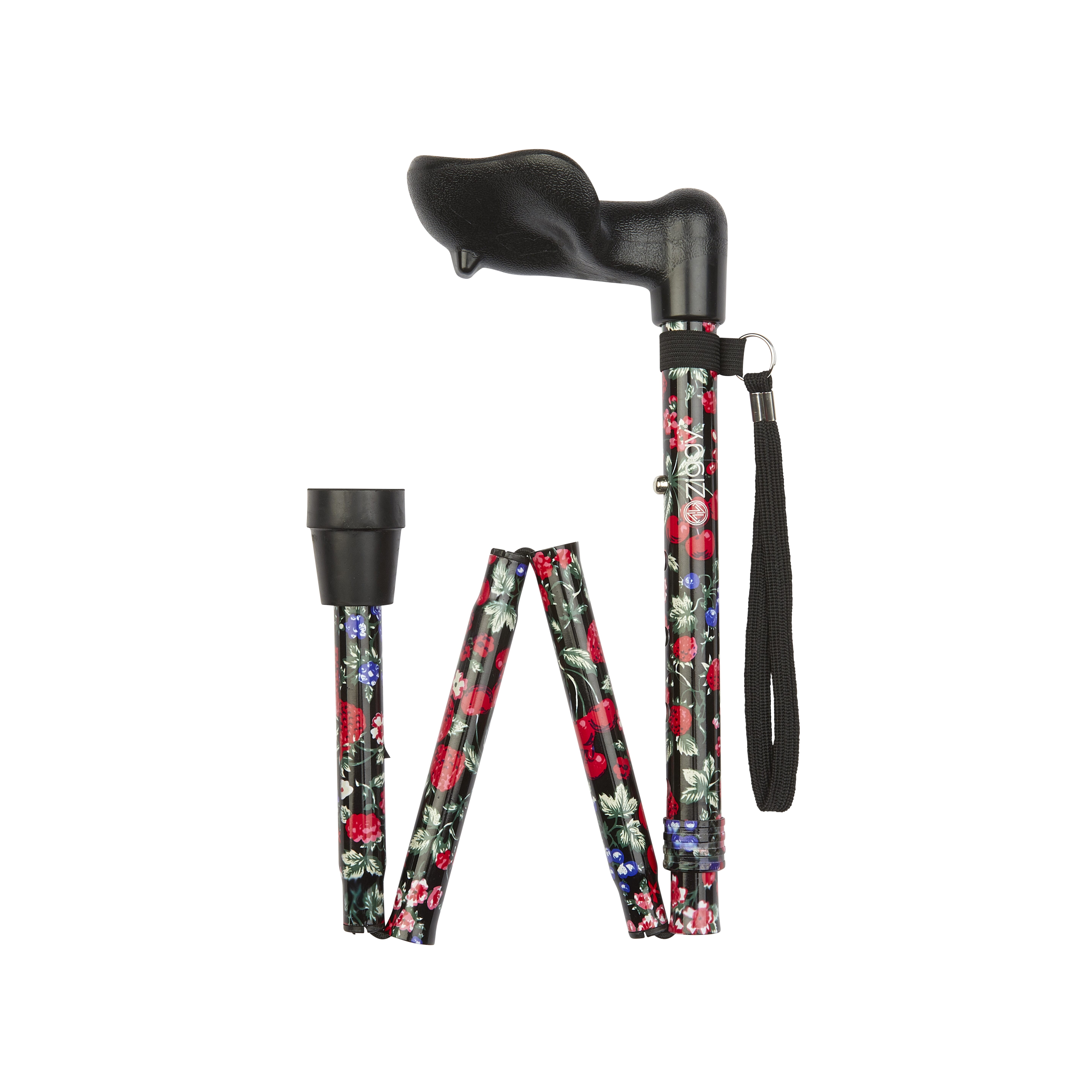 short anatomical handle folding stick fruit left hand folded