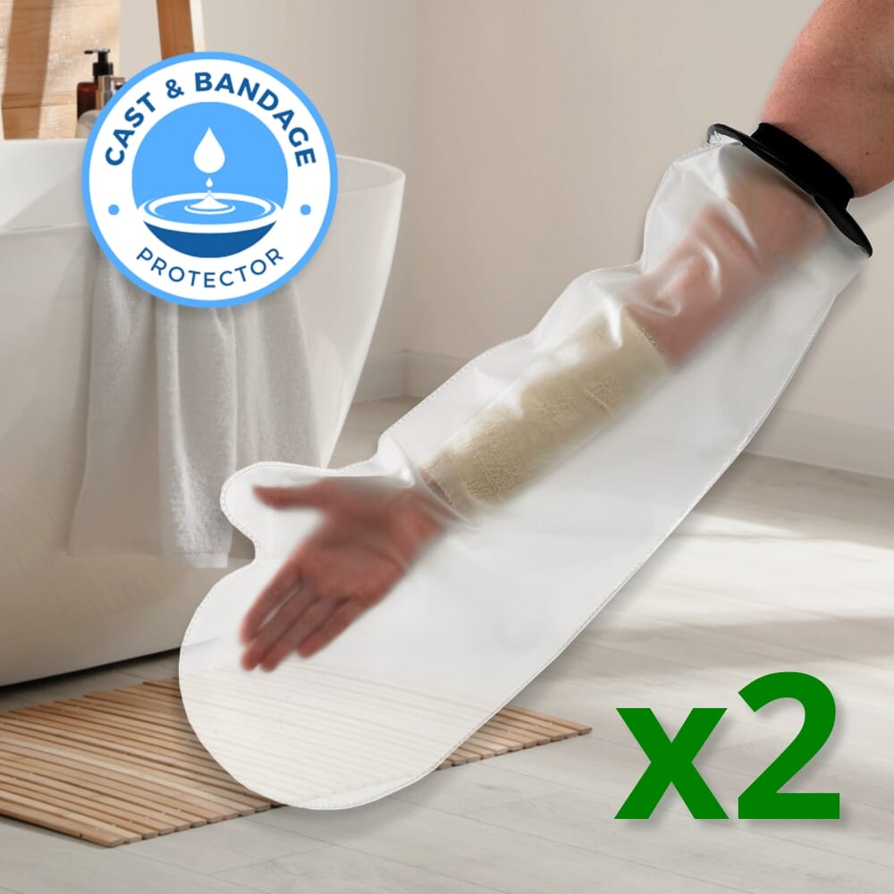 short arm cast and bandage protectors pack of 2